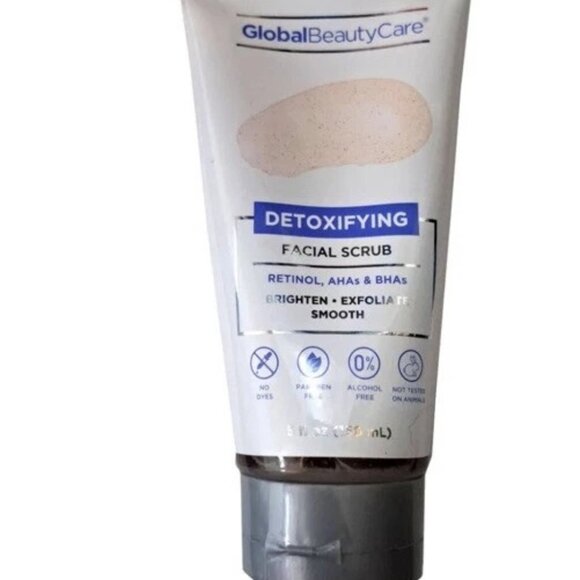 GlobalBeautyCare Detoxifying Retinol/AHAs/BHAs Facial Scrub 5 Floz - Picture 1 of 2